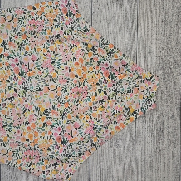 Kona Sol Women's Ditzy Ruffle One Piece Bathing Suit White Floral Print Size L - Picture 7 of 11